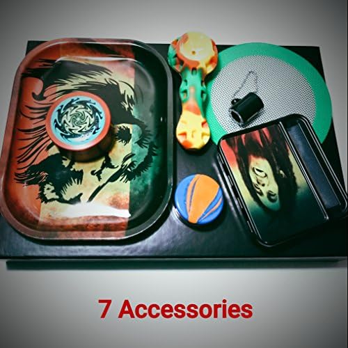 Silicone (Tobacco) Unbreakable Travel Accessory with lid!/Concealable, Unbreakable and Hand-sized! (Green)