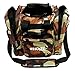 KAZE SPORTS Deluxe Bowling Bag for Single Ball - Tote Bag with Two Side Pockets (Camo)