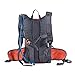 Pinty Waterproof Ripstop Hydration Backpack Pack with 2L (0.5 Gallon) Water Bladder for Hikers, Bikers, Joggers, Campers (Orange)