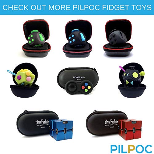 Pilpoc Thefube Fidget Cube Premium Quality Fidget Cube Ball With Exclusive Protective Case Stress Relief Toy Black Red Pricepulse