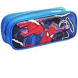 Spiderman Authentic Licensed Single Zipper Pencil Case (Blue)