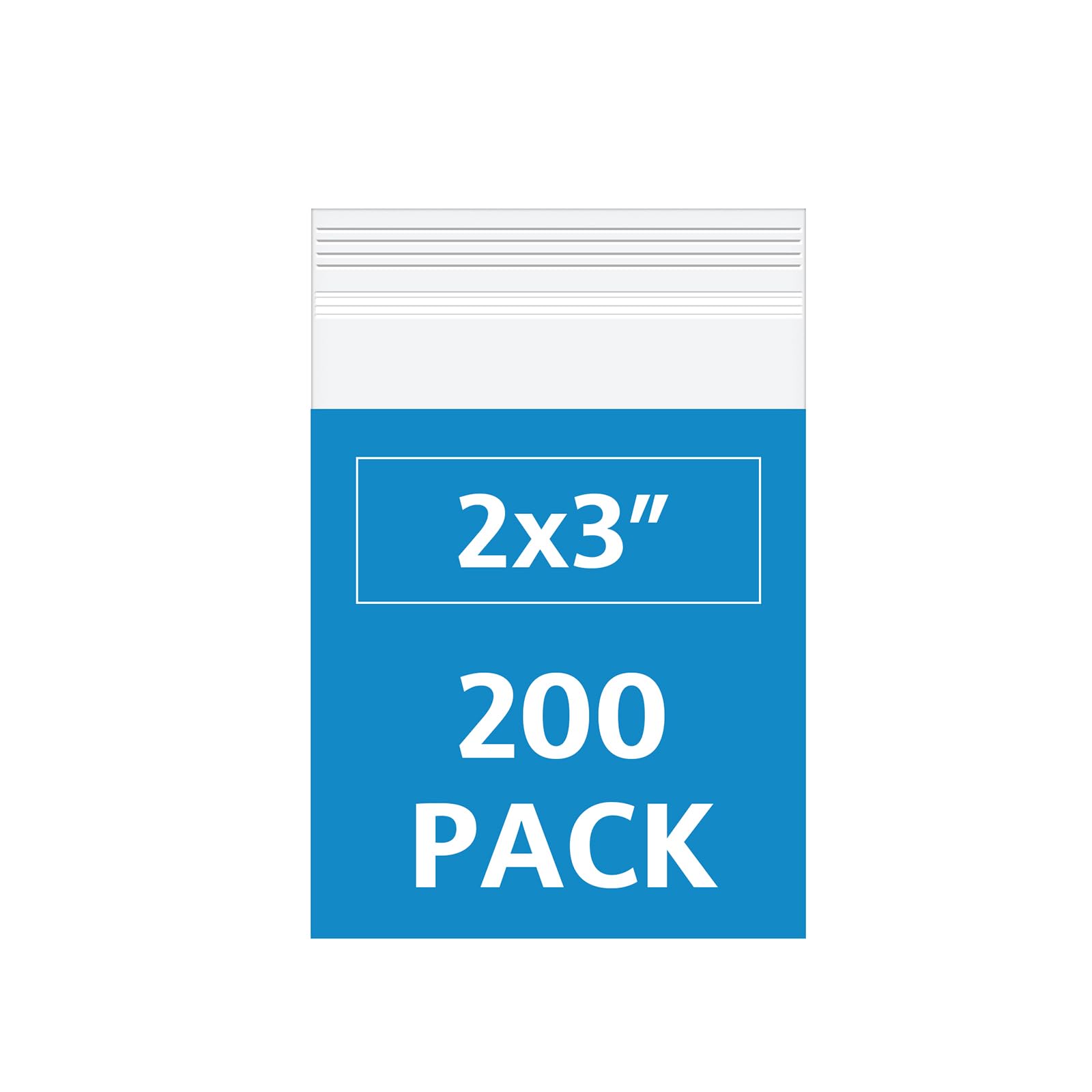 Photo 1 of 200 Pack Small Plastic Bags For Jewelry, Mini Baggies 4 Assorted Sizes. 2x3 3x3 3x5 4x6 Inch 2 Mil Thick Poly Zipper Lock Bags (200pcs(2x3in))