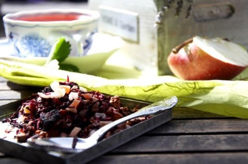 Früchtetee Erdbeer/Himbeer 1000 g – Bild 3