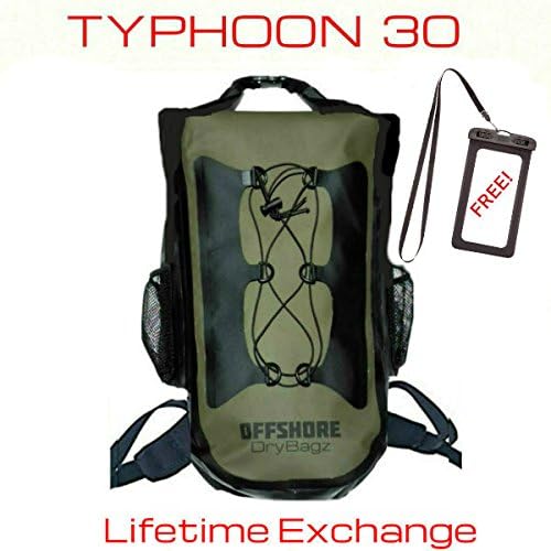 OFFSHORE 30L Heavy Duty Waterproof Backpack Dry Bag & Cell Phone Case