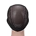 Leeons 5Pack Spandex Dome Style Wig Cap,Ultra Stretch Black Dome Cap,Elastic Hairnets Wig Caps for Men Women