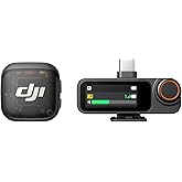 DJI Mic 3 (1 TX + 1 RX), Wireless Lavalier Mic for iPhone/Camera/Android, Ultralight, Extended Operating Time & Fast Charging