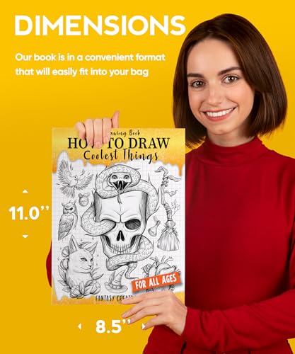 Drawing Book How to Draw Coolest Things Fantasy Creatures: This Step-By-Step Guide Will Teach You Draw. Basic and Beyond.