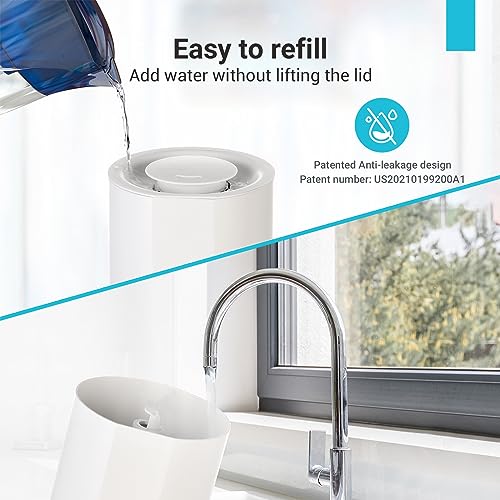 Livatro Humidifiers for Bedroom, 4L Top Fill Essential Oil Diffuser for Home Large Room, Cool