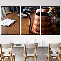 3 Piece Framed Canvas Wall Art Drinks Canvas Prints Home Artwork Decoration for Living Room,Bedroom - 16