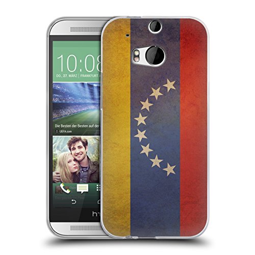 Head Case Designs Venezuela Venezuelan Vintage Flags Set 5 Soft Gel Back Case Cover for HTC One M8 / M8 Dual Sim / M8s