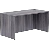 Lorell, LLR69547, Weathered Charcoal Laminate Desking Desk Shell, 1 Each
