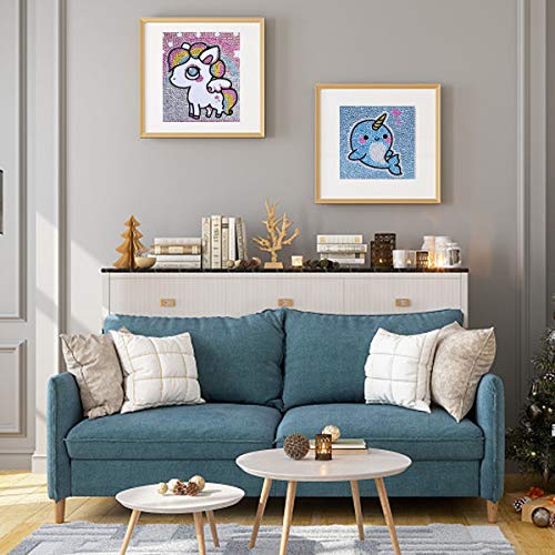 ubrand DIY 5D Diamond Painting Kits, Full Drill Painting by Number Kits, Crystal Rhinestone Embroidery Pictures Arts Craft for Kids and Adults Gift