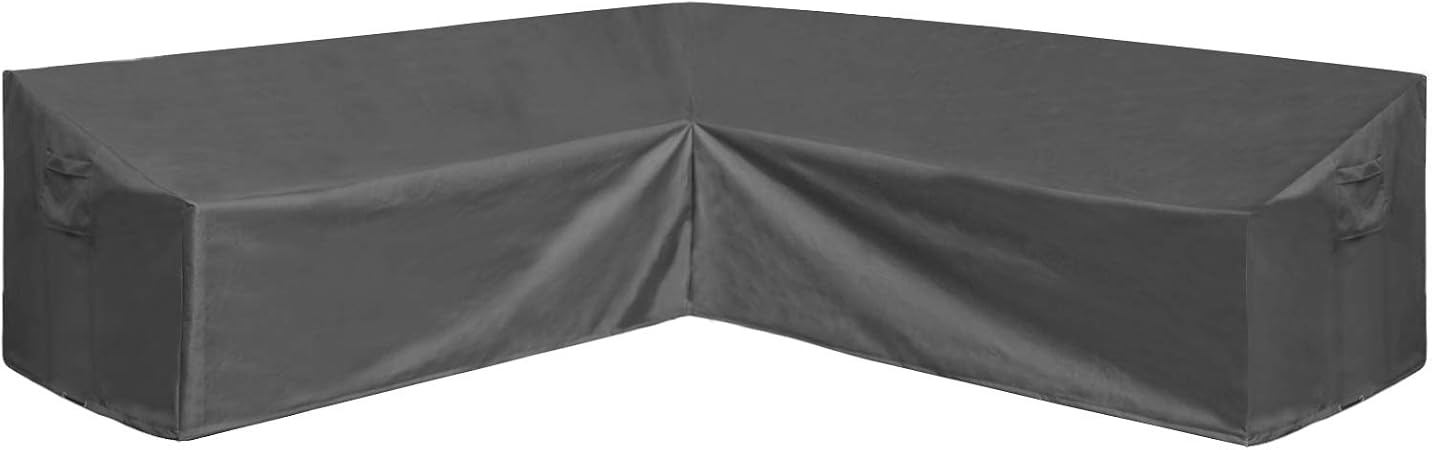 Amazon Com Akefit Waterproof Patio V Shaped Sectional Sofa Cover 420d Durable Outdoor Patio Furniture Sectional Cover Garden Couch Cover 100 L On Each Side X 33 5 D X 31 H Gray