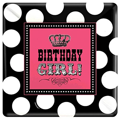 Square Plates | Rocker Princess Collection | Birthday