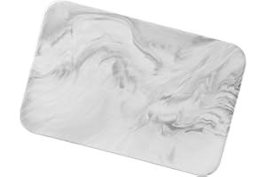 ANDRESLAD Marble Pattern Ceramic Rectangle Cutting Board Reusable Kitchen Chopping Board Food Serving Tray