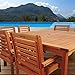 Amazonia Milano 9-Piece Eucalyptus Wood Square Patio Dining Set