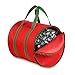 Honey-Can-Do SFT-02104 Holiday Light String Storage Reels and Bag, Red/Green