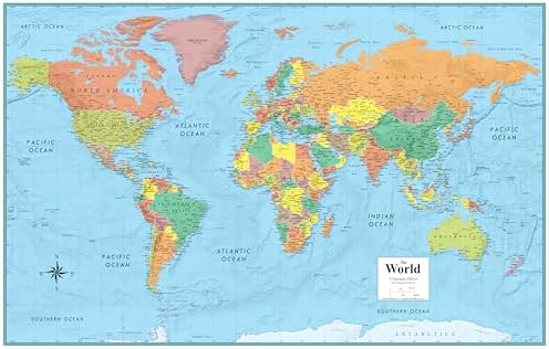 Rand McNally Classic Edition World Wall Map — 50