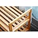 Mosa Natural Bamboo 2-Tier Shoe Rack Storage Organizer, 27.6