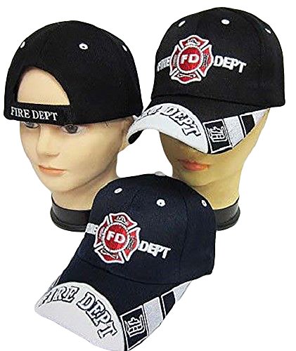 AES Fire Department Dept Logo FD Scripture Shadow Blue Embroidered Cap Hat 652BU