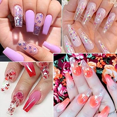 Download Buy Kalolary 12 Color 3d Butterfly Nail Art Glitter Sequins Splarkly Laser Butterfly Nail Sequin Acrylic Paillettes Holographic Nail Sparkle Glitter For Nail Art Decoration Makeup Resin Mold Diy Online In Senegal