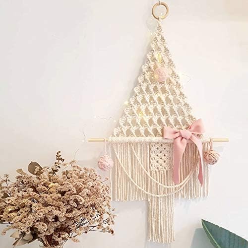 SINYOFOX Macrame Wall Hanging Small Art Woven Wall Decor Boho Chic Home Decoration for Apartment Bedroom Living Room Gallery