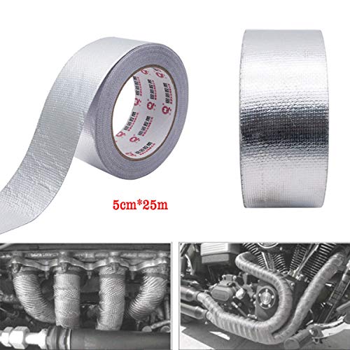 Westspark 2X Fiber-Glass Aluminum Foil Tape,2 inch 82ft Professional Grade Composites Adhesive Silver Duct Tape Roll for Pipe Sealing, HVAC, Metal Repair, Patching Hot& Cold Air Ducts, Heat Insulation - Thumbnail 2