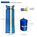 Rodzon Sleeping Pad, Self-Inflating Waterproof Lightweight Splicing Sleeping Pad with Pillow, Air Inflatable Camping Mat for Travel, Backpacking, Camping, Hiking and Outdoor Activities (Blue+Yellow)