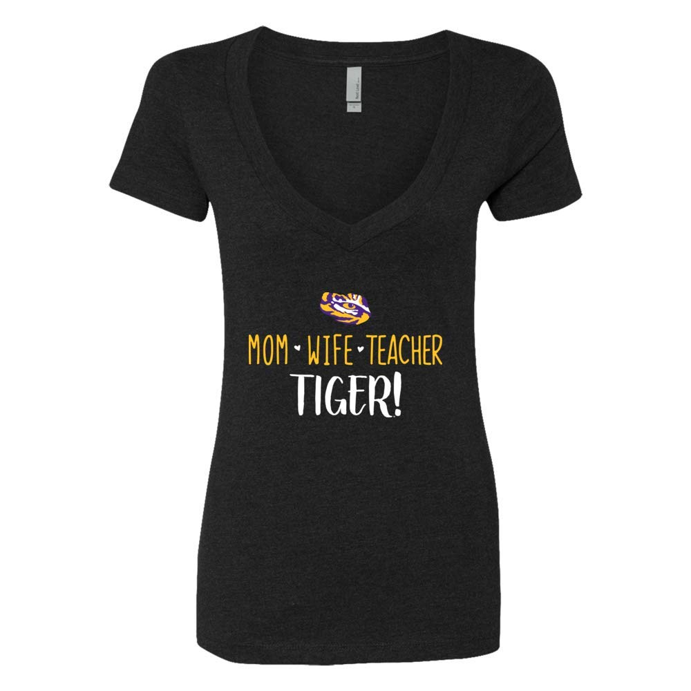 Mom FanPrint LSU Tigers T-Shirt Shirts 