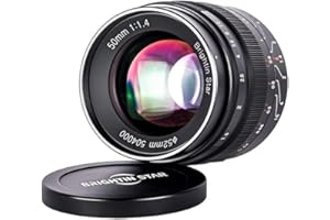 Brightin Star 50mm F1.4 APS-C Large Aperture Manual Focus Mirrorless Camera Lens, Fit for Canon RF-Mount EOS-RP, EOS-R, EOS-R5, EOS R7, EOS-R6, EOS-R3, EOS-R10