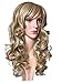 Long Blonde Wigs Synthetic Hair 24inches Curly Wigs Cosplay Costume for women