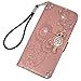 Galaxy Note 9 Case, Wallet Flip Folio Case Kickstand Card Slots Wrist String Embossed Cute Owl Diamond PU Leather Wallet Shockproof Soft TPU Rubber Bumper Slim Phone Cover for Samsung Galaxy Note 9