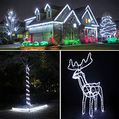 image for SURNIE 50ft LED Round Rope Lights with Waterproof 540 LEDs Strip Light