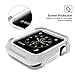 Compatible with iWatch Case 38mm,Shock Proof Bumper Cover Scratch Resistant Protective Rugged Case Replacement for iWatch Series 3, Series 2, Series 1 38mm, Grey/White