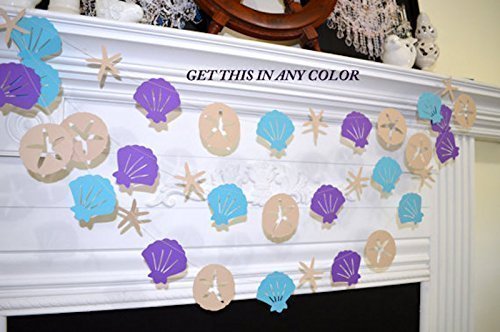 Amazon Com Seashell Garland Decorations Sand Dollar Decorations