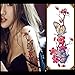 3D Temporary Tattoos for Women Flowers Large Lotus Rose Cherry Butterfly Waterproof Tattoo Sexy Fake Stickers Girls Lady Tattoo Body Art