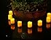 KMSdeco LED Tealight Candles with Timer - Votive Candles Battery Operated - Waterproof - Amber Light 4 Pack