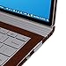 Skinomi Dark Wood Full Body Skin Compatible with Microsoft Surface Book 13.5 inch (2015)(Full Coverage) TechSkin with Anti-Bubble Clear Film Screen Protector