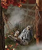 1 X Interactive Skeleton in Hammock spooky Halloween decoration sound-activated (Toy)