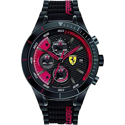 Ferrari-Mens-0830260-REDREV-EVO-Analog-Display-Quartz-Black-Watch