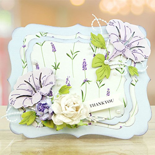 Potato001 Morning Glory Cutting Dies Stencil Album Scrapbooking Cards DIY Embossing Tool