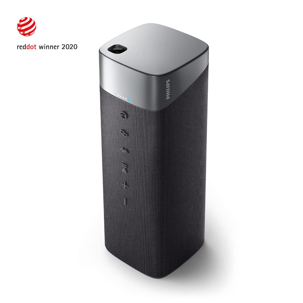 Philips S5505 Wireless Bluetooth Speaker with Large Bold Sound, Up to 12 Hours Playtime, IPX7 Waterproof, Medium, TAS5505