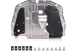 Top10 Racing Engine Splash Guard, Under Car Shield Cover Board Compatible with Honda Civic 2016-2021 Replaces# 74110-TBA-A00 90674-TY2-A01