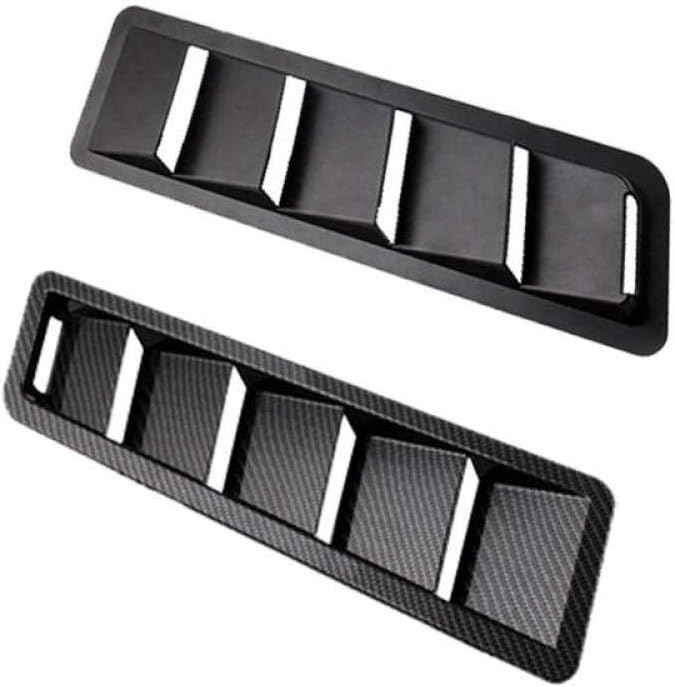Wcnsxs 1 Pair Universal Car Auto Hood Vent Louver ABS