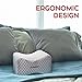 Knee Support Pillow for Men Women - Hip Sciatic Nerve Pillow - Leg Knee Surgery Contour Wedge Cushion - Back Pain Relief Pillow with Strap - Orthopedic Memory Foam Abduction for Side Sleepers