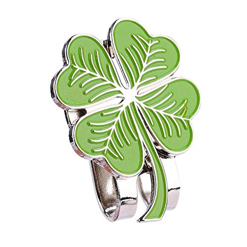 Keenso Hat Clip Fit for Ball Marker Magnetic Clover Hat Clamp Outdoor Sports Belt Ball Marker