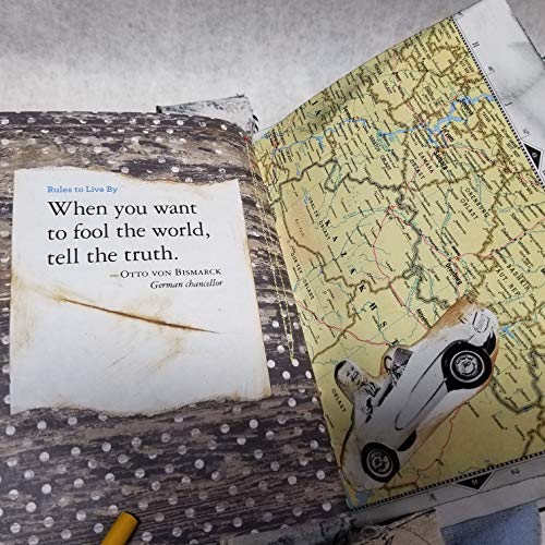 JUNK JOURNAL-I CAME. I SAW. I CONTOURED - HANDMADE ALTERED BOOK-TRAVEL JOURNAL