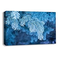 Canvas Wall Art Snowy Day Canvas Prints Home Artwork Decoration for Living Room,Bedroom - 12x18 inches