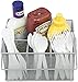Sorbus® Utensil Caddy — Silverware, Napkin Holder, and Condiment Organizer — Multi-Purpose Steel Mesh Caddy—Ideal for Kitchen, Dining, Entertaining, Tailgating, Picnics, and much more (Silver)