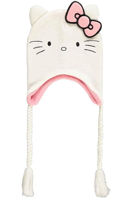 hello kitty pom beanie